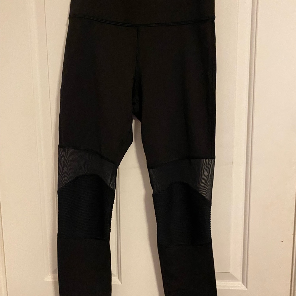 MICHI Black Mesh Leggings